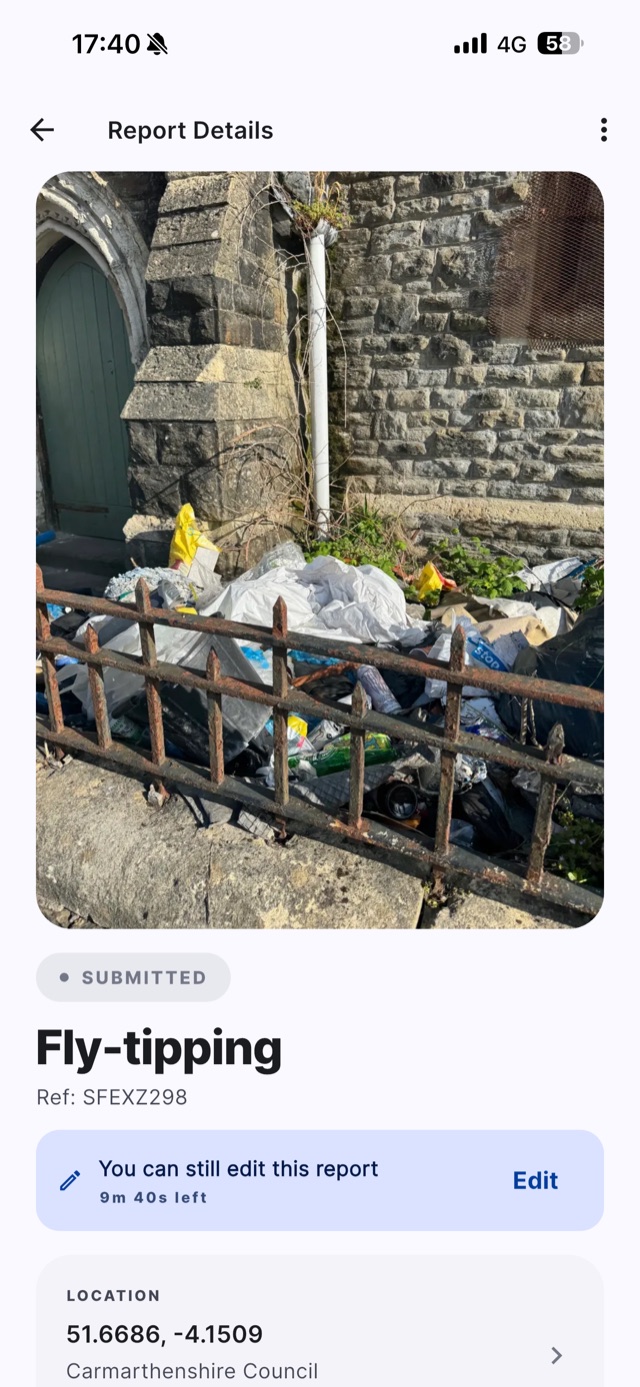 StreetReport app screen 8